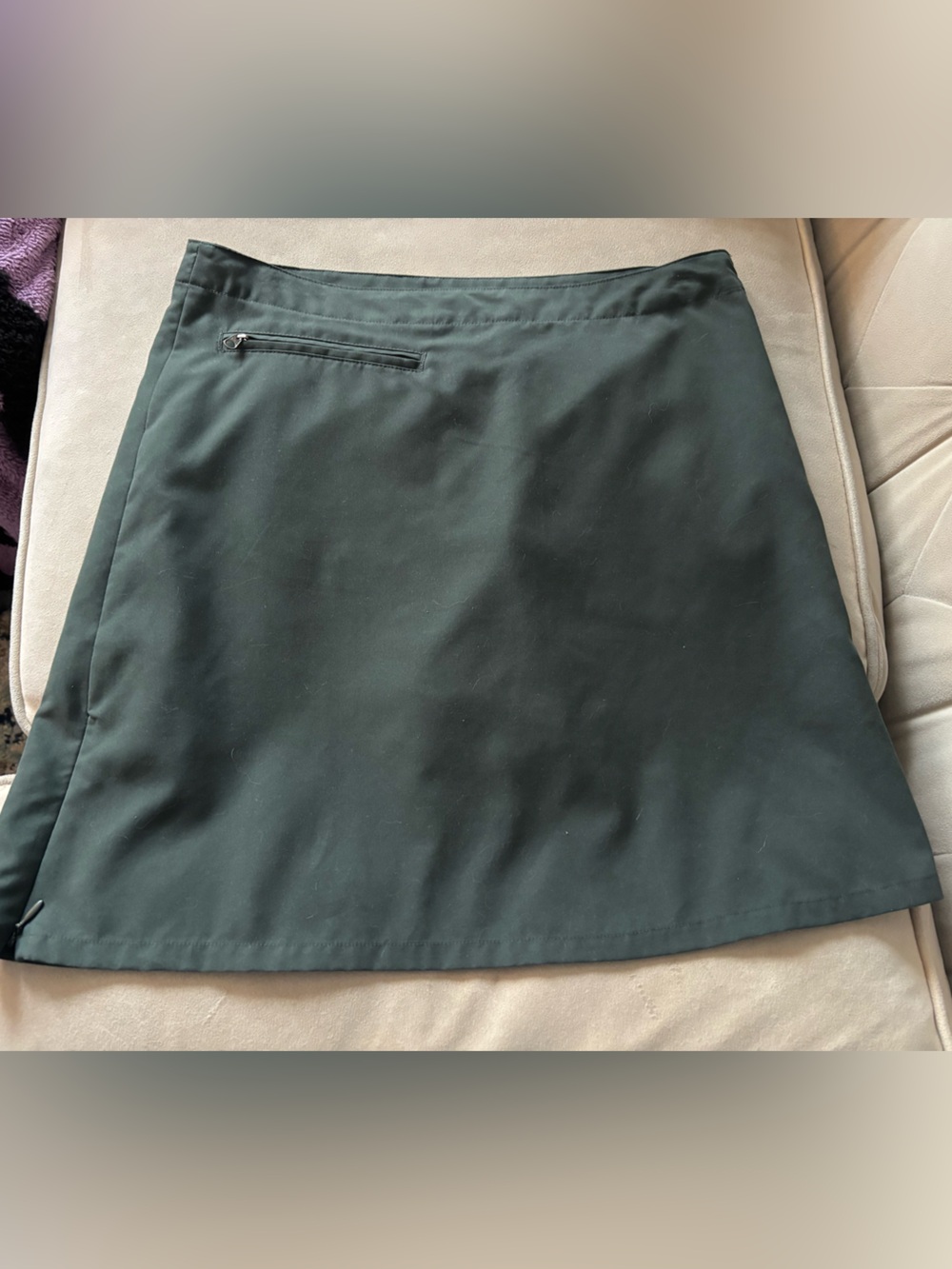 Patagonia Duway Green A-Line Skirt Built in Shorts Zip Close Active Hiking 4